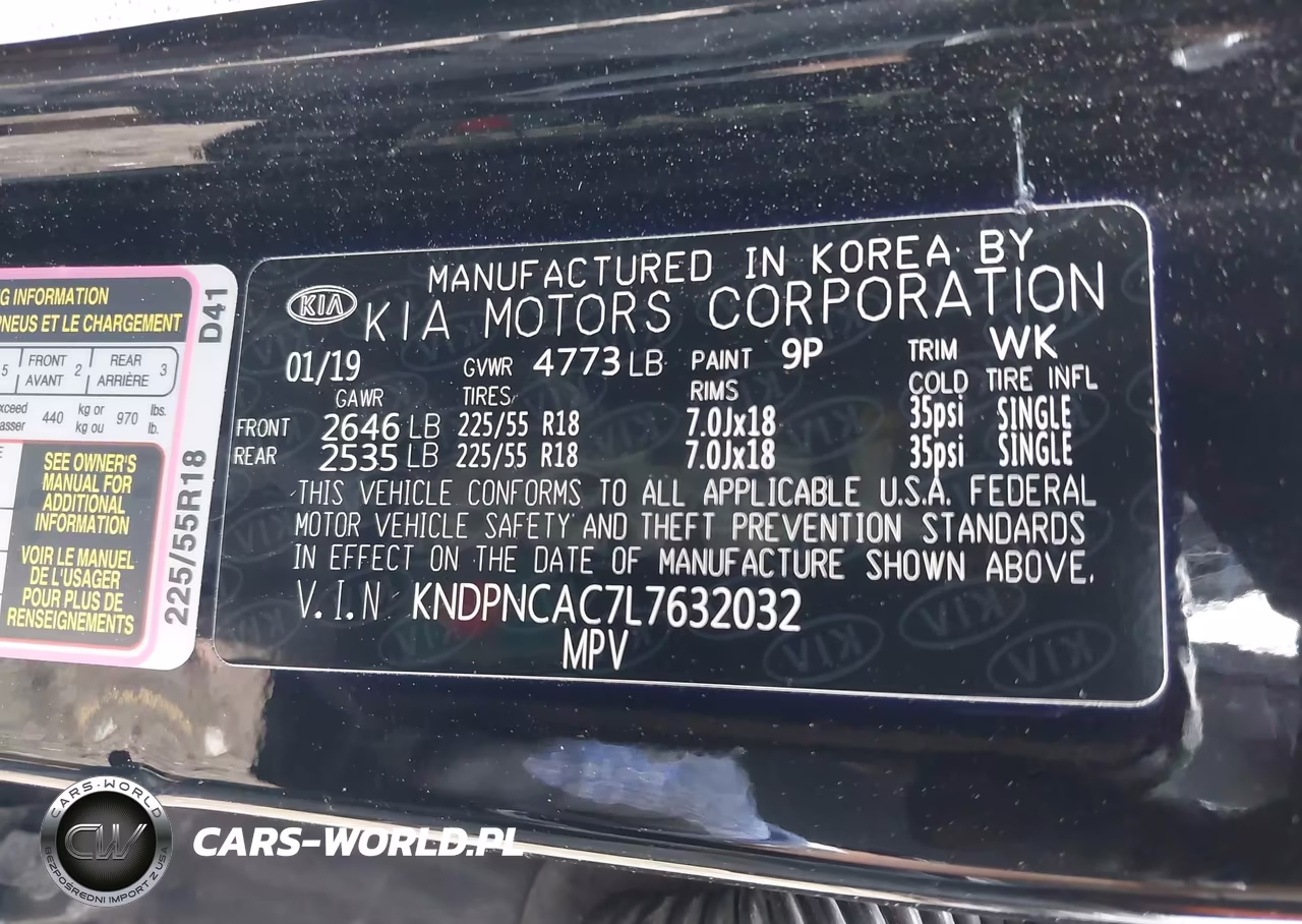 2020 Kia Sportage Ex VIN:KNDPNCAC7L7632032 - 9
