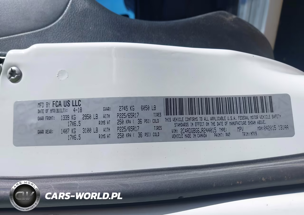 2018 Dodge Grand Caravan Se Plus VIN:2C4RDGBG6JR244015 - 9