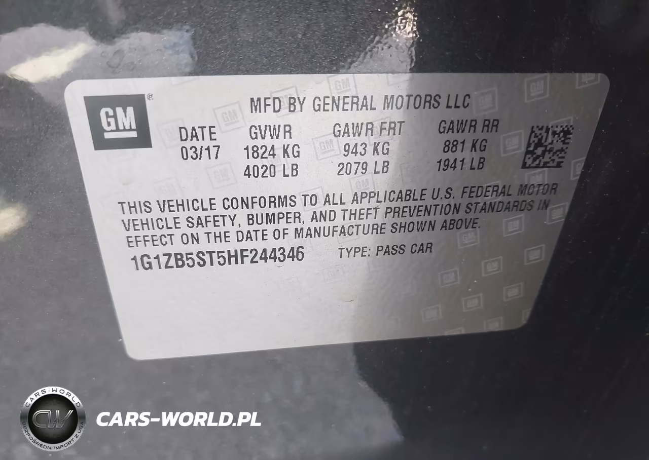 2017 Chevrolet Malibu Ls VIN:1G1ZB5ST5HF244346 - 9