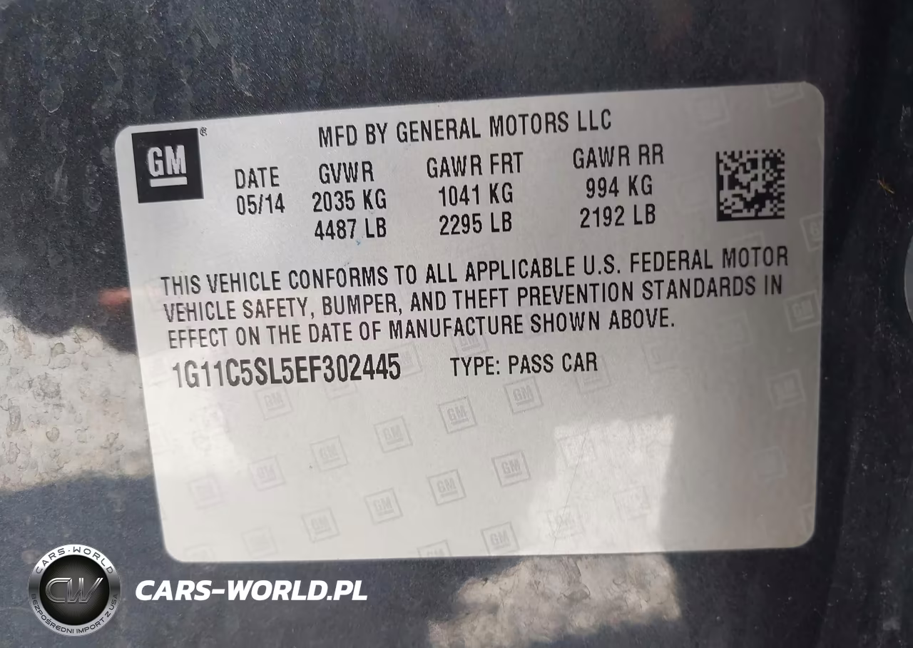 2014 Chevrolet Malibu 1Lt VIN:1G11C5SL5EF302445 - 9