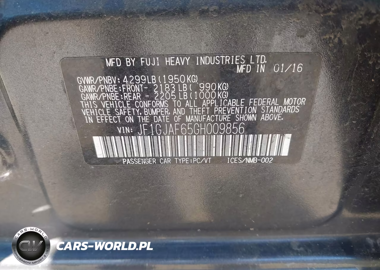 2016 Subaru Impreza 2.0I Premium VIN:JF1GJAF65GH009856 - 9