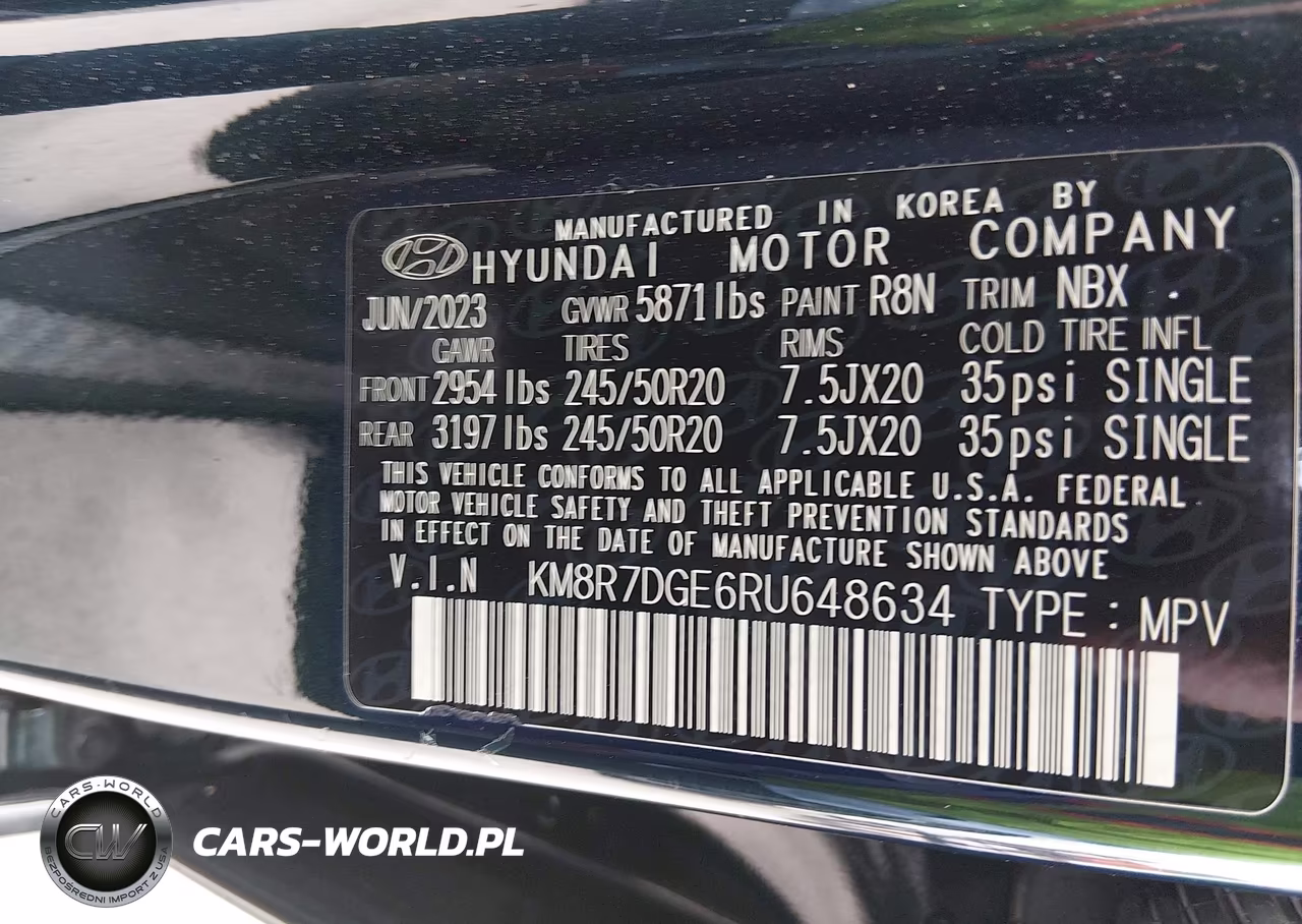 2024 Hyundai Palisade Calligraphy VIN:KM8R7DGE6RU648634 - 9