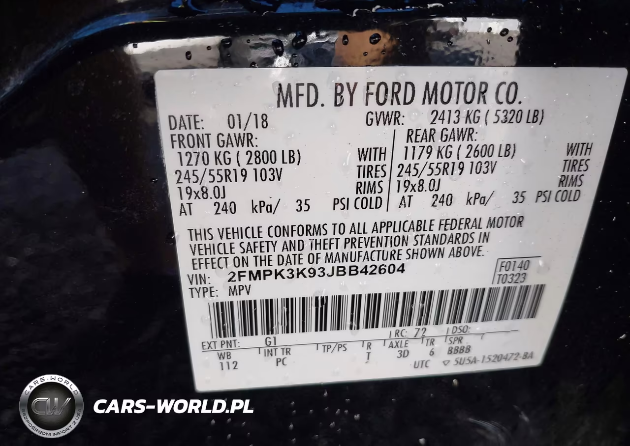 2018 Ford Edge Titanium VIN:2FMPK3K93JBB42604 - 9