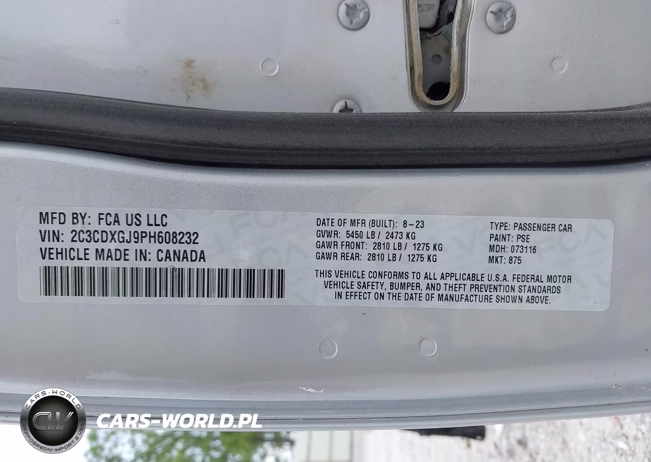 2023 Dodge Charger Scat Pack VIN:2C3CDXGJ9PH608232 - 9