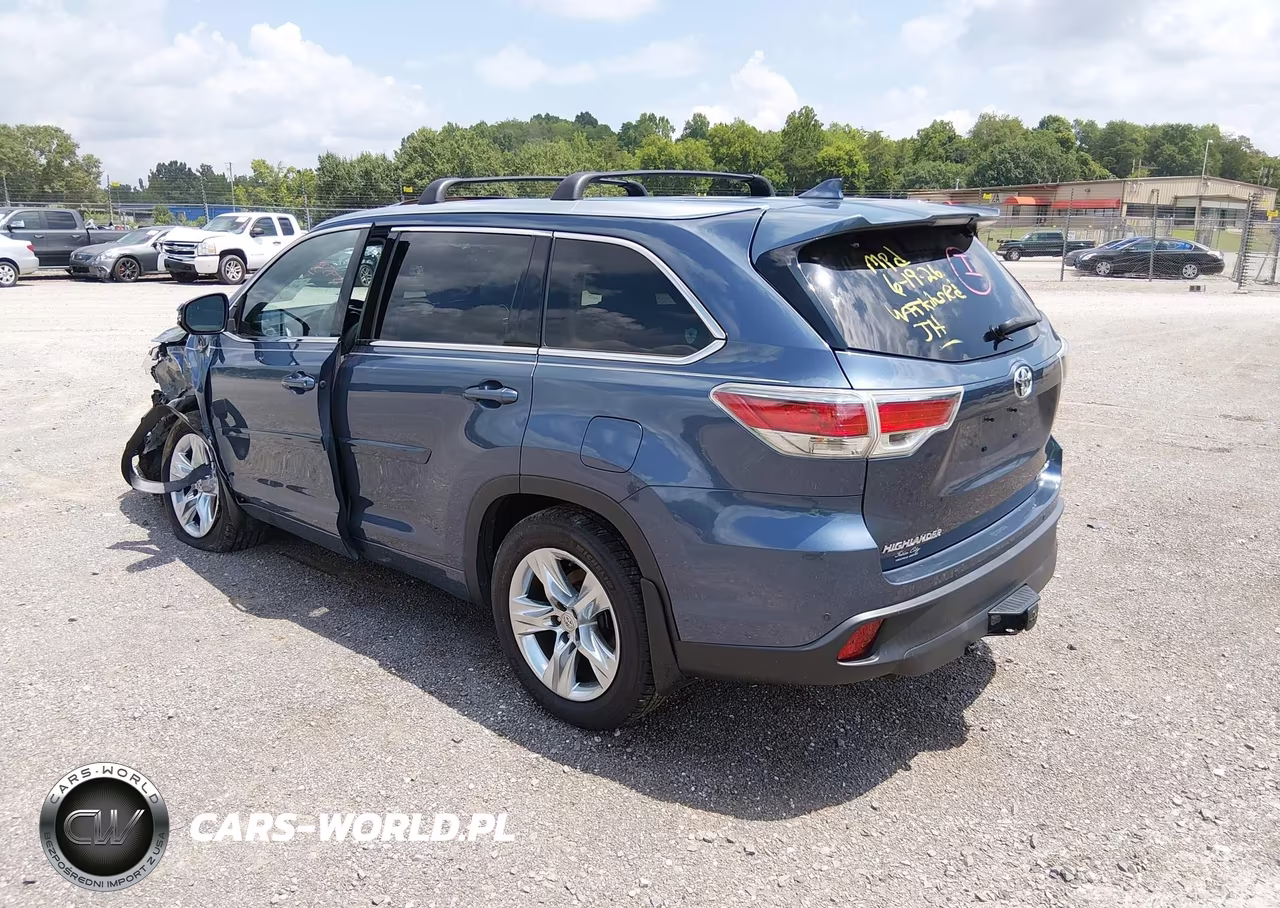 2015 Toyota Highlander Limited V6 VIN:5TDDKRFH2FS185168 - 3