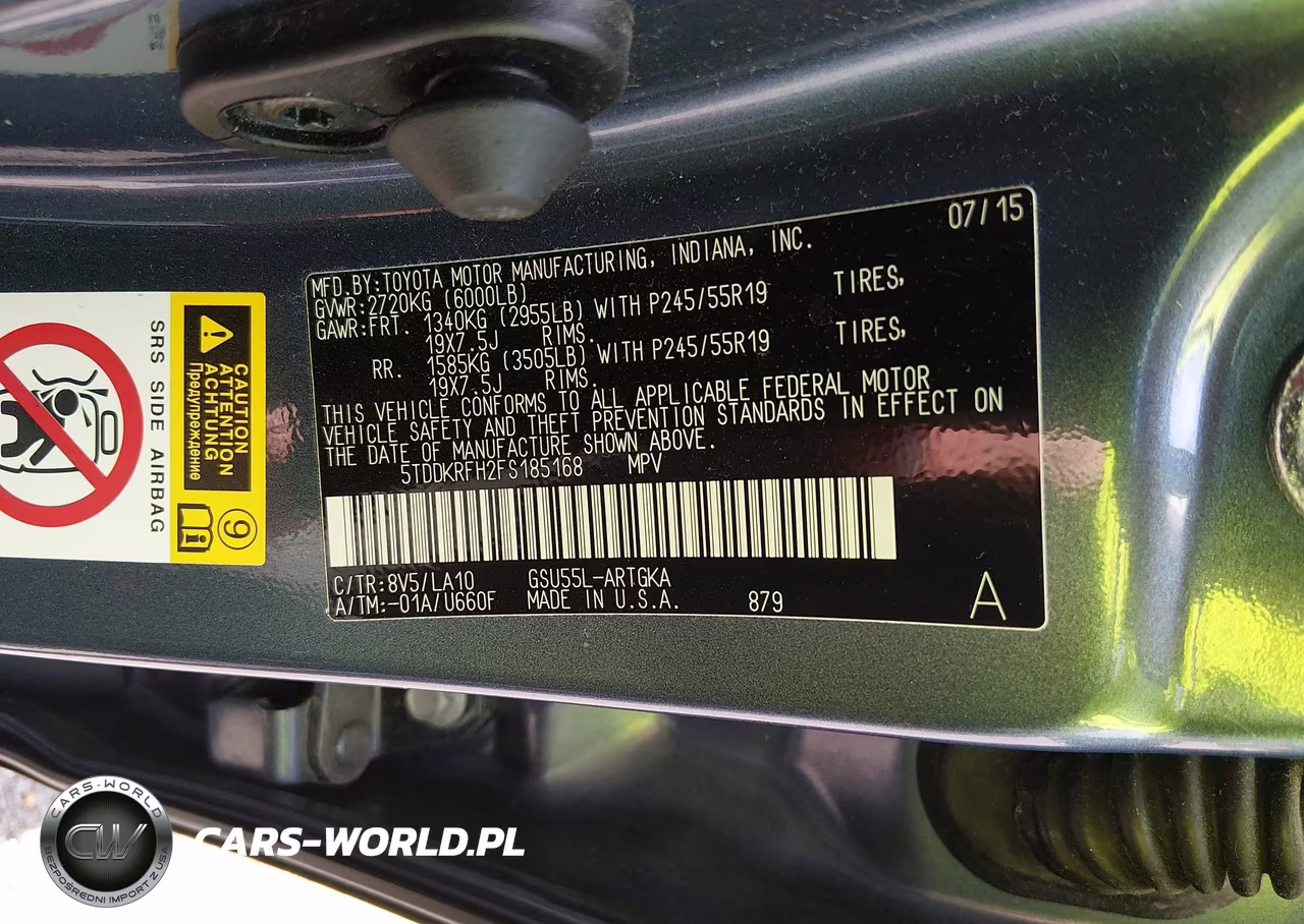 2015 Toyota Highlander Limited V6 VIN:5TDDKRFH2FS185168 - 9