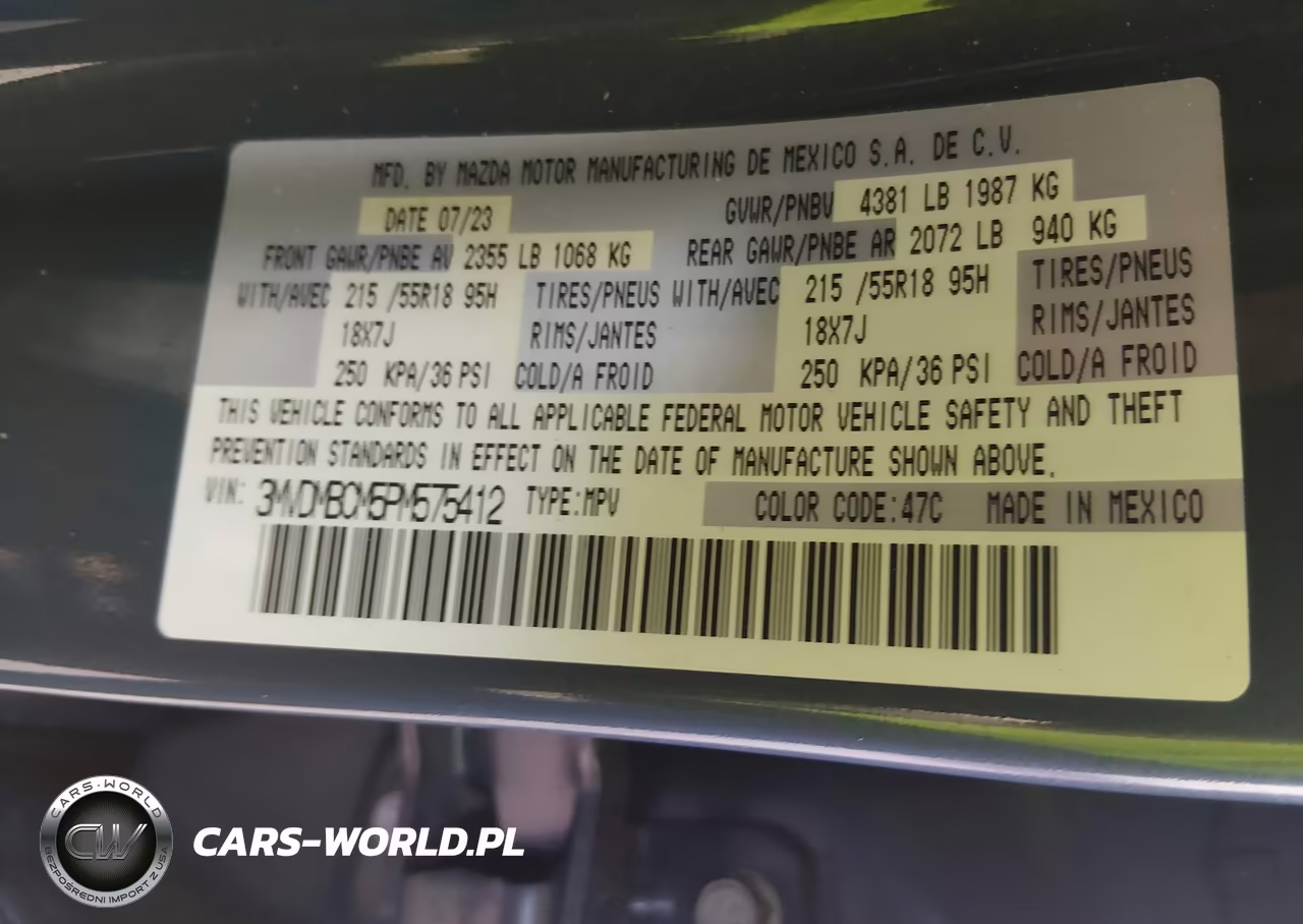 2023 Mazda Cx-30 2.5 S Carbon Edition VIN:3MVDMBCM5PM575412 - 9