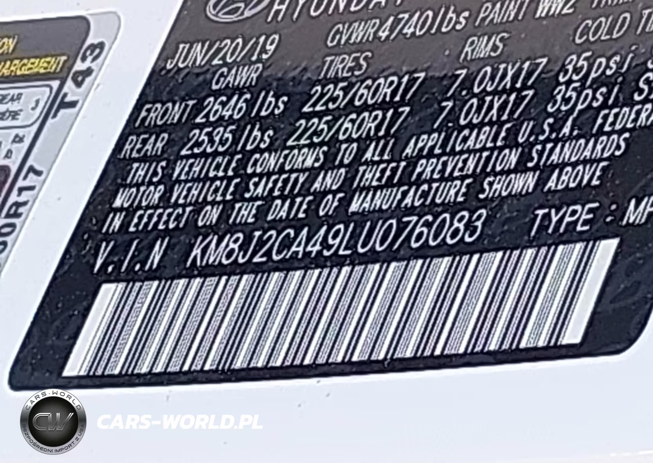 2020 Hyundai Tucson Se VIN:KM8J2CA49LU076083 - 9