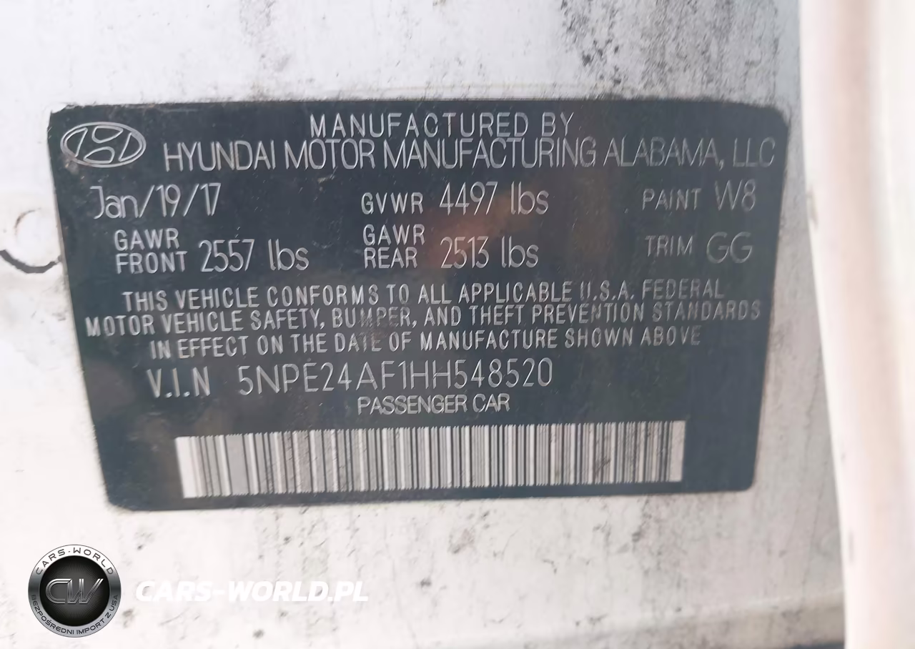 2017 Hyundai Sonata VIN:5NPE24AF1HH548520 - 9