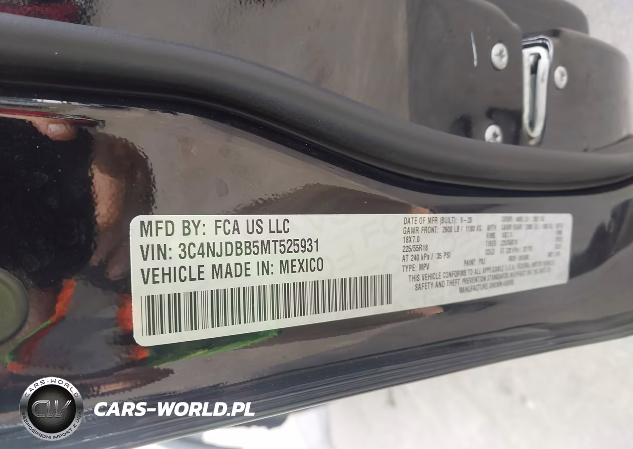 2021 Jeep Compass Altitude 4X4 VIN:3C4NJDBB5MT525931 - 9