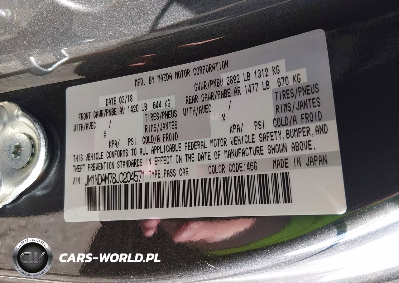2018 Mazda Mx-5 Miata Rf Grand Touring VIN:JM1NDAM78J0204571 - 9