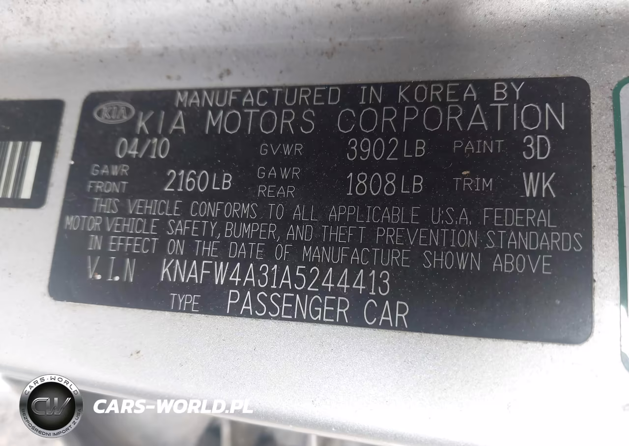 2010 Kia Forte Sx VIN:KNAFW4A31A5244413 - 9
