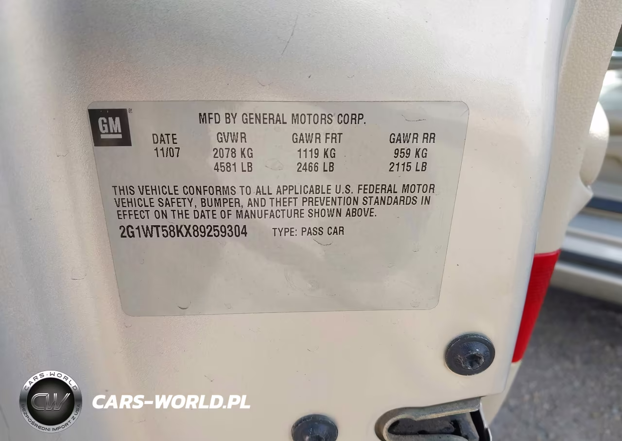 2008 Chevrolet Impala Lt VIN:2G1WT58KX89259304 - 9