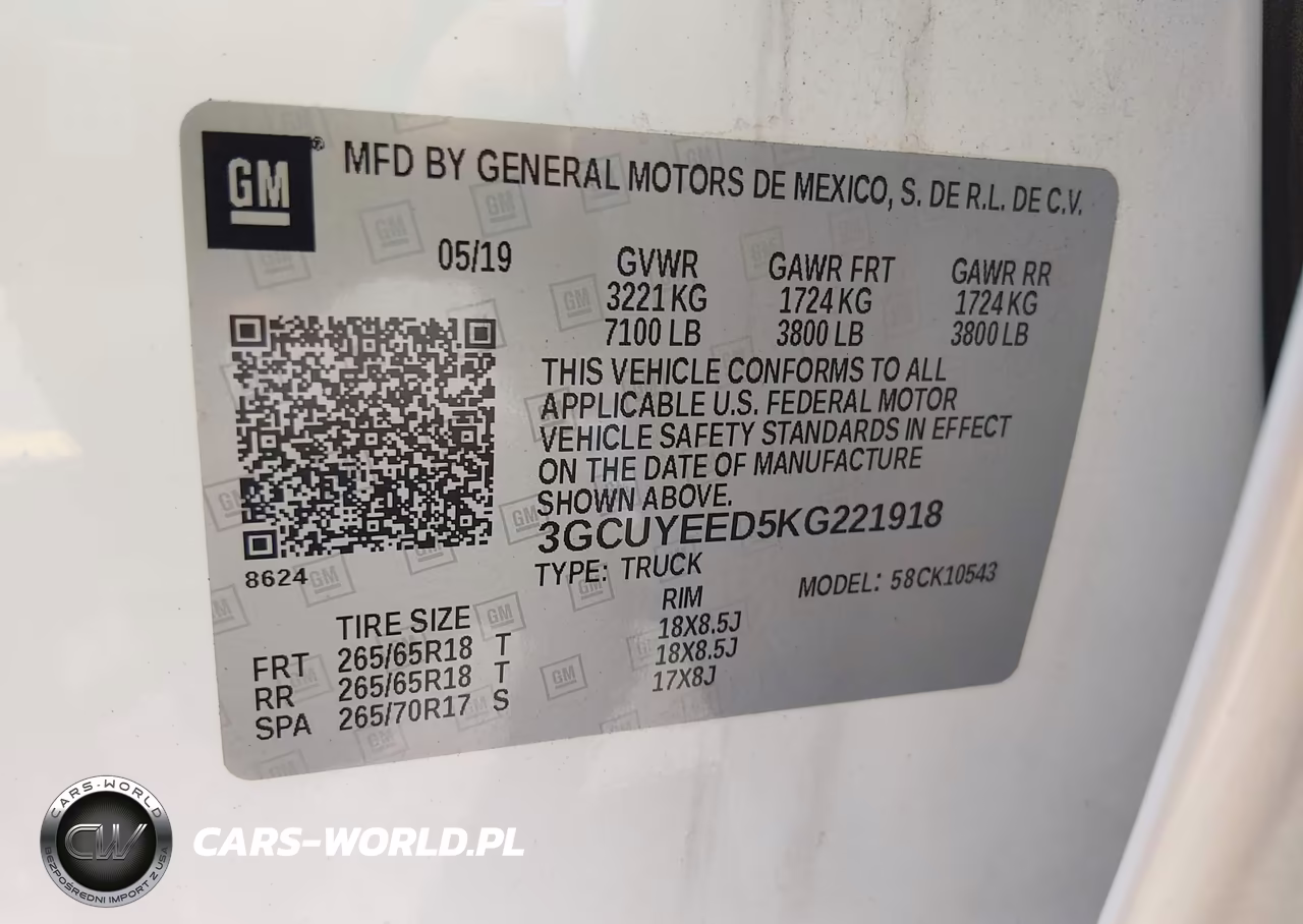 2019 Chevrolet Silverado 1500 Rst VIN:3GCUYEED5KG221918 - 9