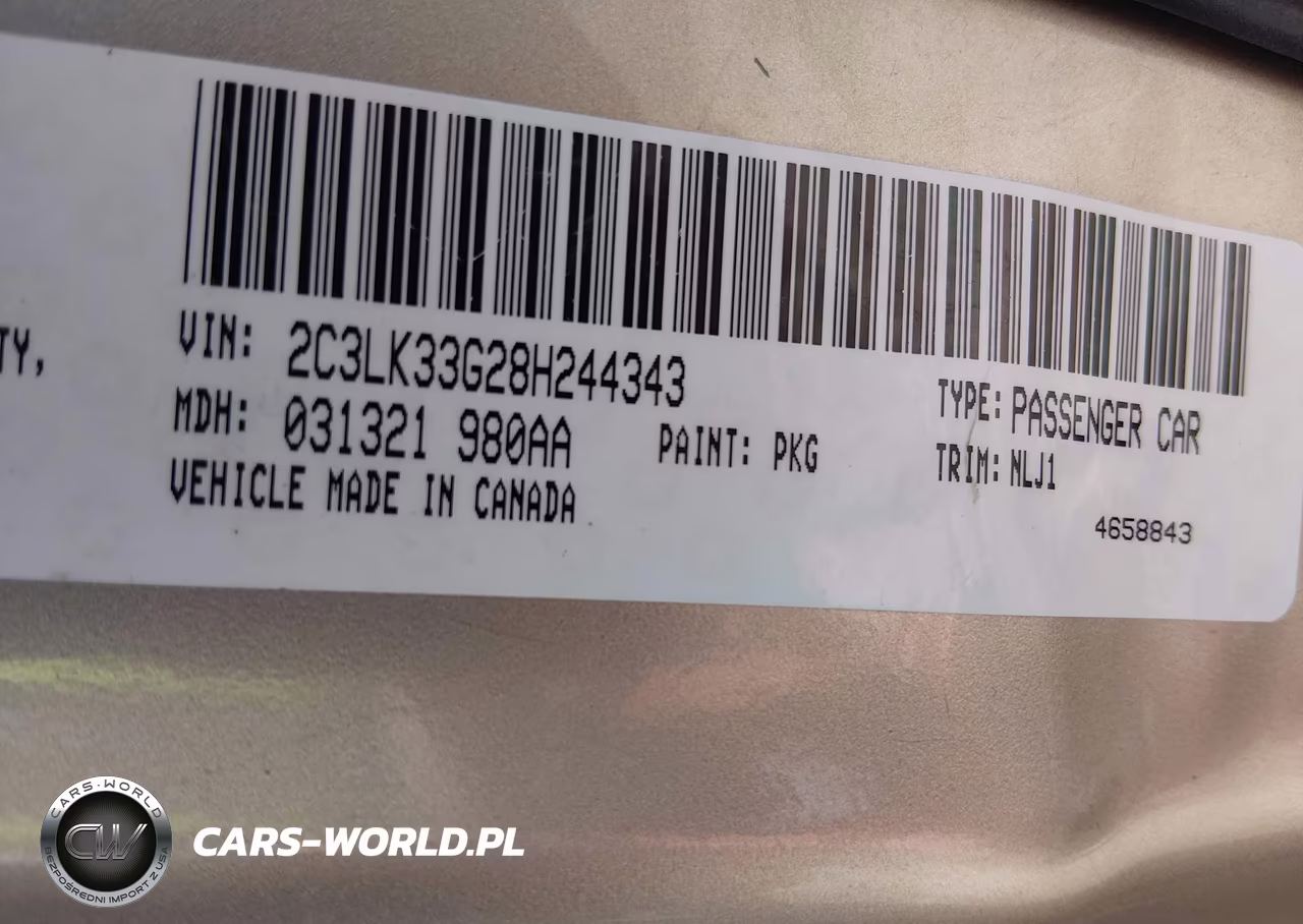 2008 Chrysler 300 Limited VIN:2C3LK33G28H244343 - 9