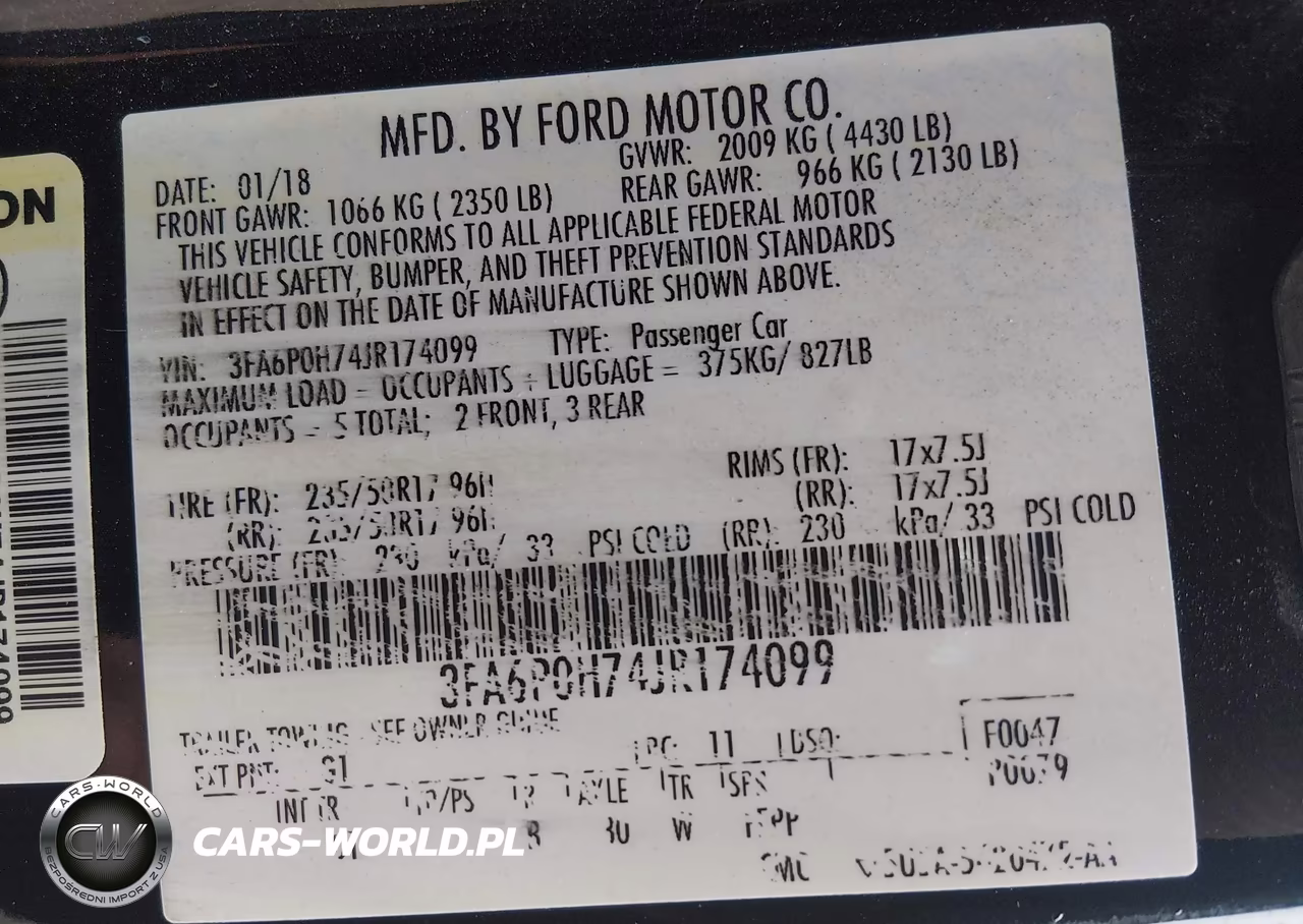 2018 Ford Fusion Se VIN:3FA6P0H74JR174099 - 9