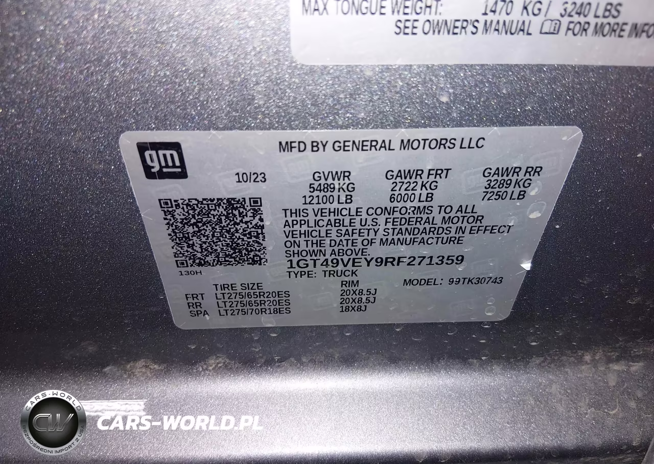 2024 GMC Sierra 3500Hd 4Wd Standard Bed At4 VIN:1GT49VEY9RF271359 - 8