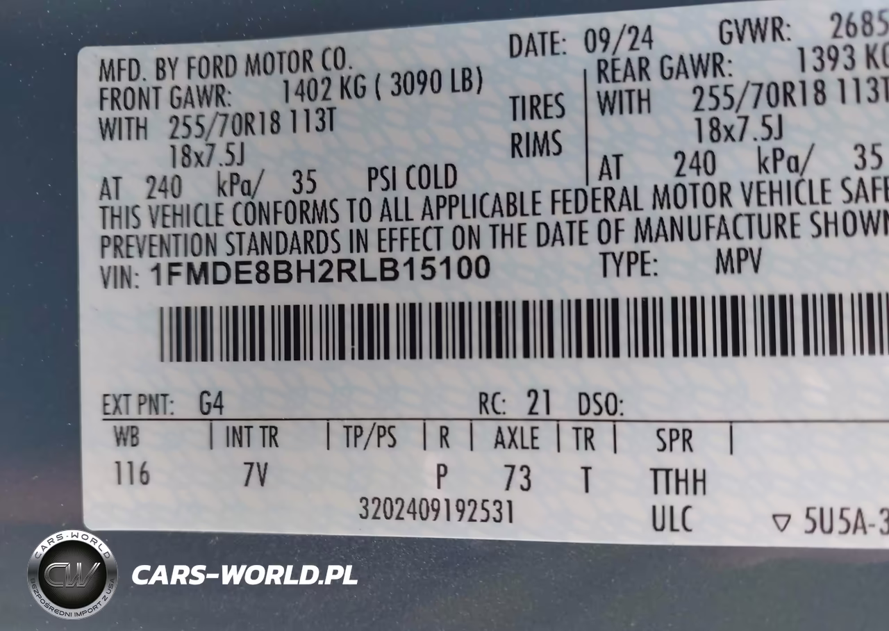 2024 Ford Bronco Outer Banks VIN:1FMDE8BH2RLB15100 - 9