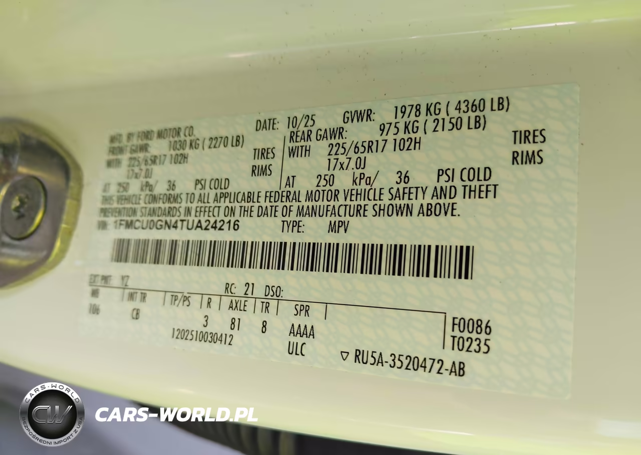 2026 Ford Escape Active VIN:1FMCU0GN4TUA24216 - 9