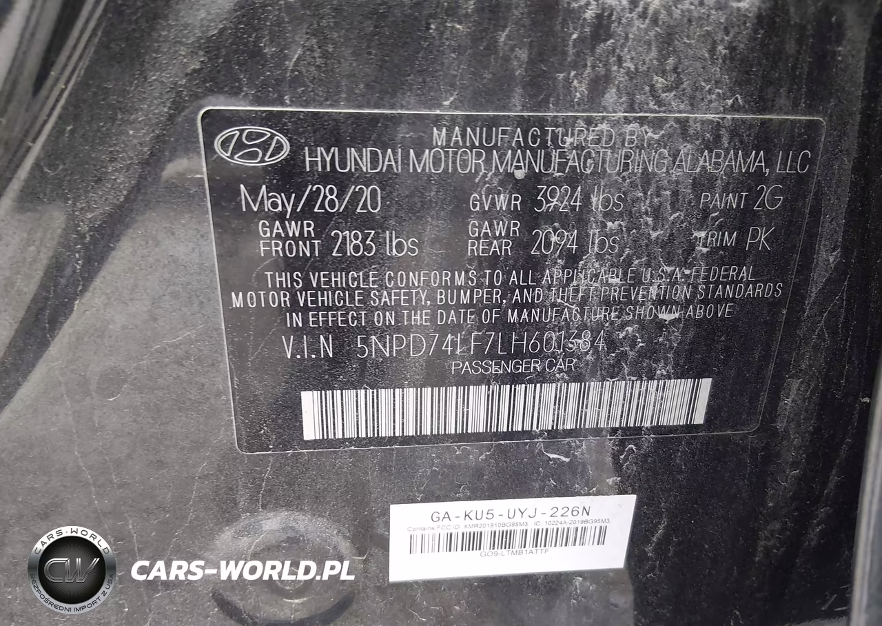 2020 Hyundai Elantra Se VIN:5NPD74LF7LH601384 - 9
