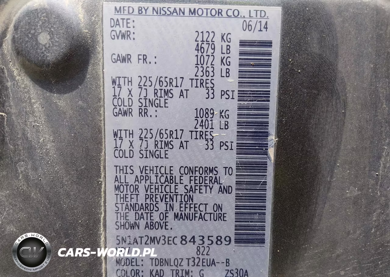2014 Nissan Rogue Sv VIN:5N1AT2MV3EC843589 - 9