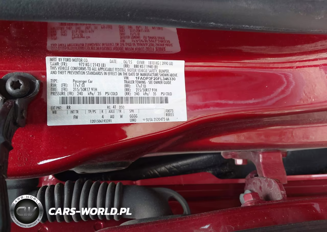 2015 Ford Focus Se VIN:1FADP3F20FL346330 - 9