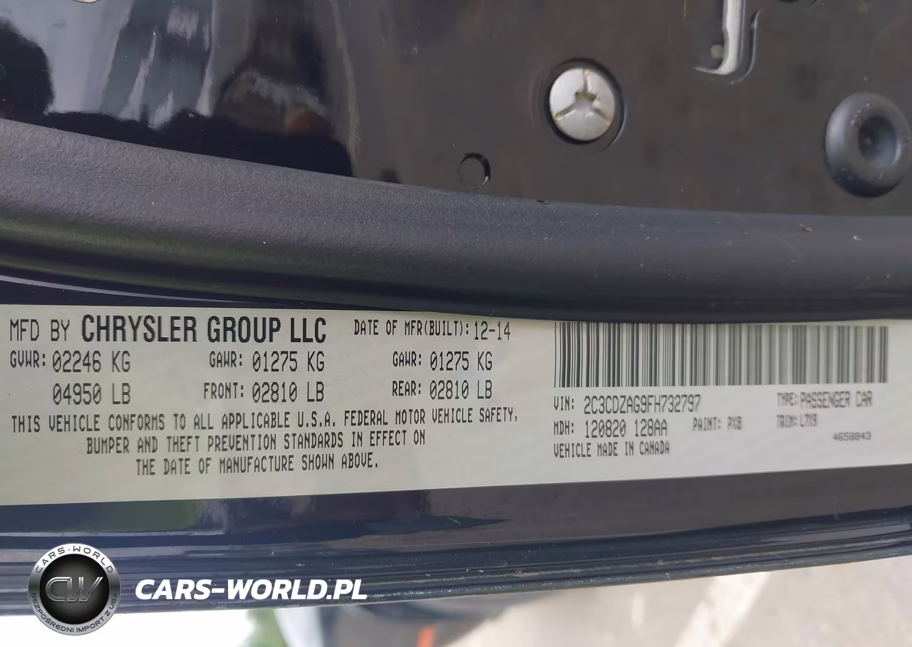 2015 Dodge Challenger Sxt VIN:2C3CDZAG9FH732797 - 9