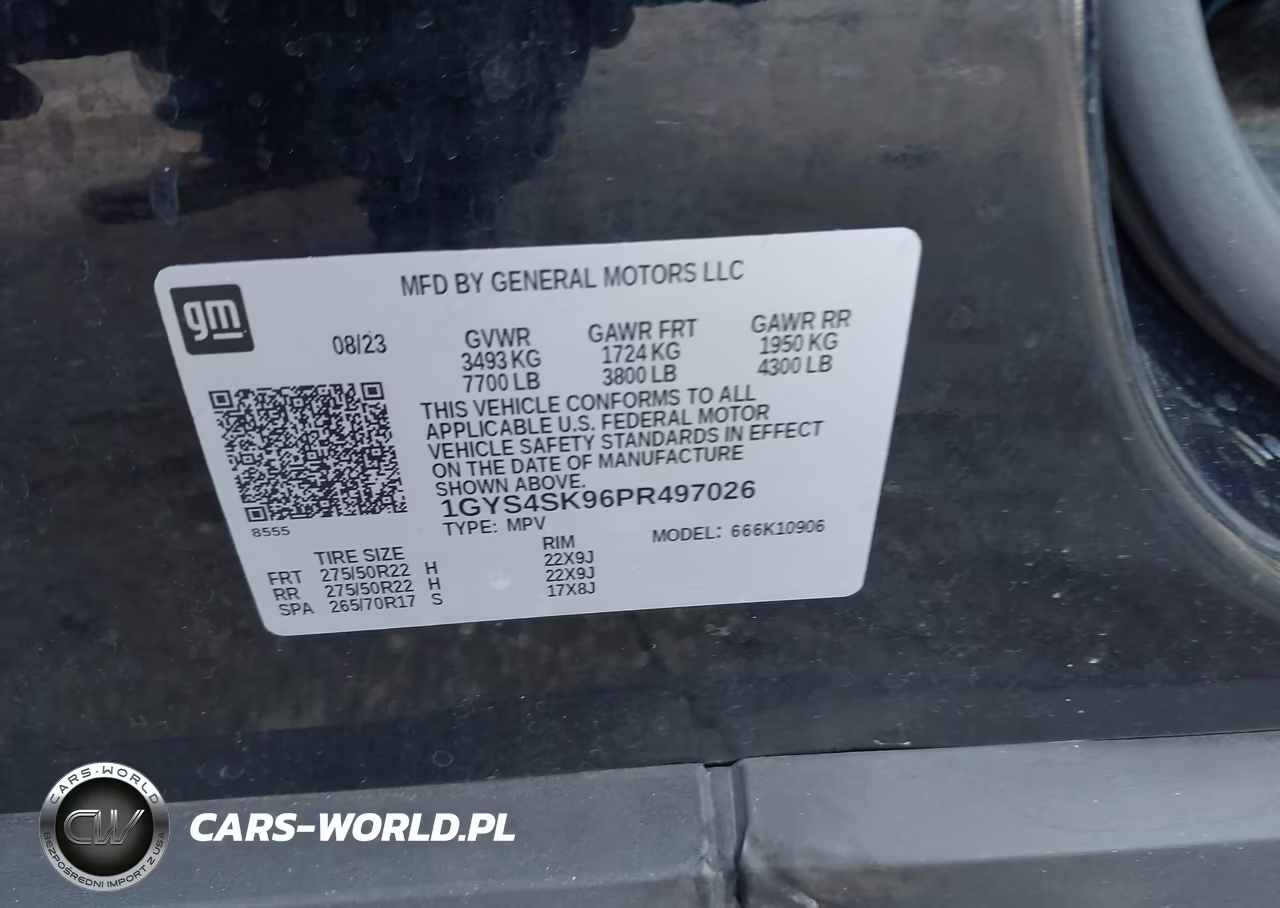 2023 Cadillac Escalade Esv 4Wd V-Series VIN:1GYS4SK96PR497026 - 9