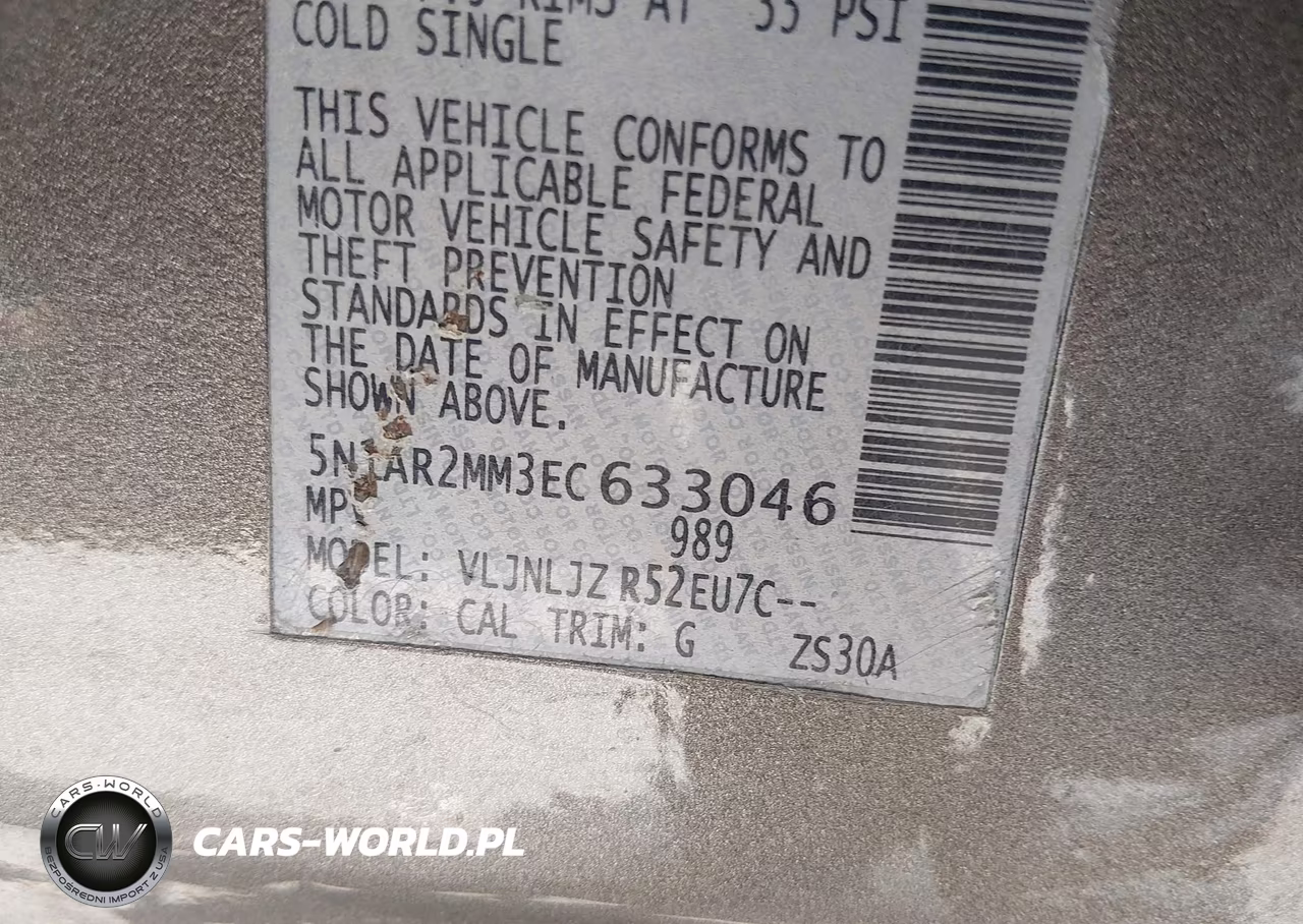 2014 Nissan Pathfinder Platinum VIN:5N1AR2MM3EC633046 - 9