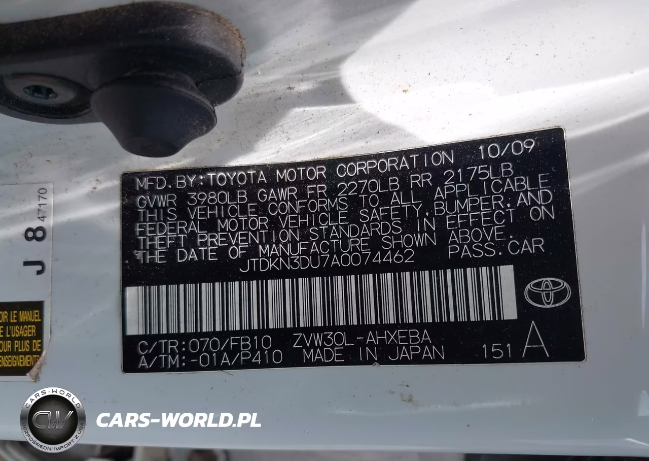 2010 Toyota Prius Ii VIN:JTDKN3DU7A0074462 - 9