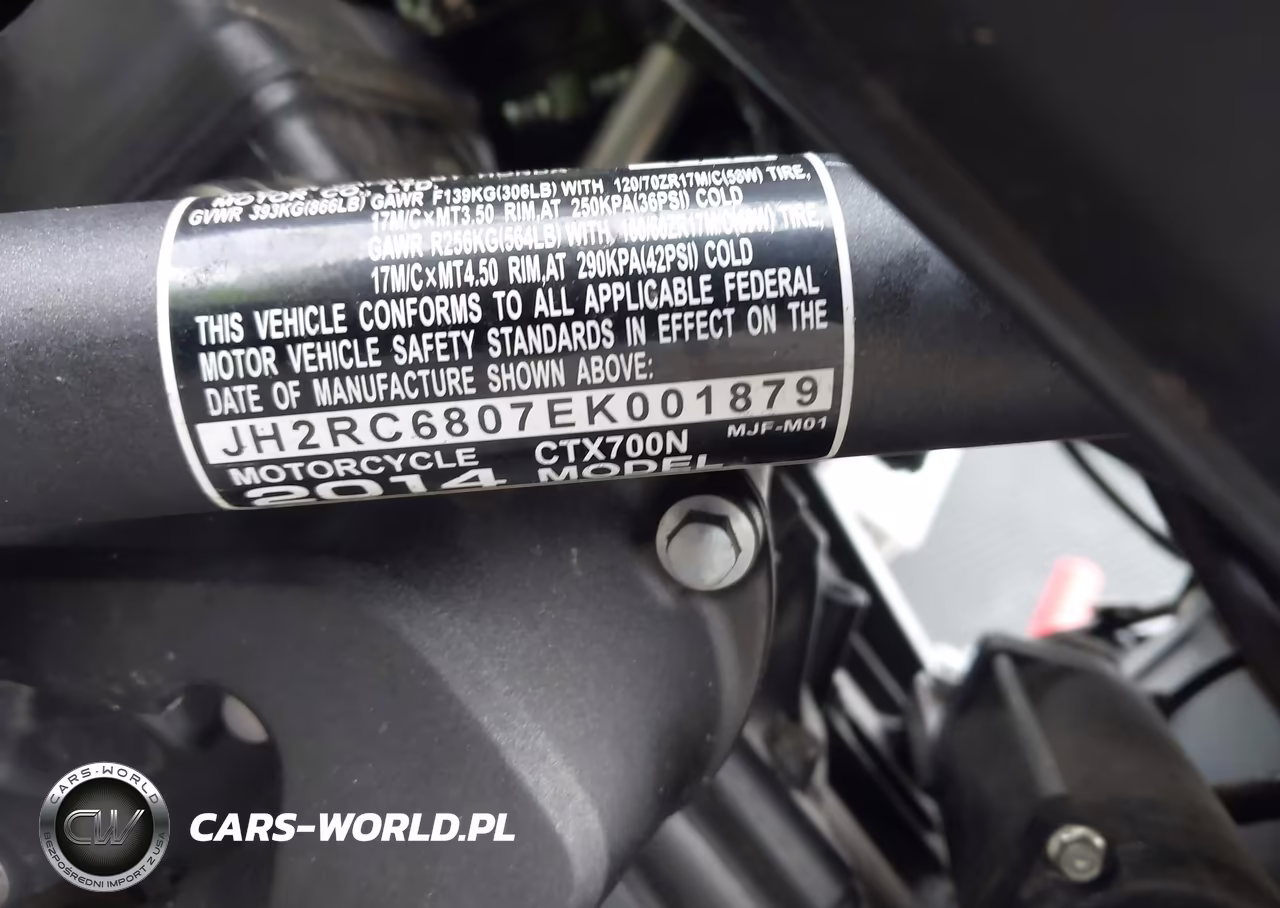 2014 Honda Ctx700 N VIN:JH2RC6807EK001879 - 10