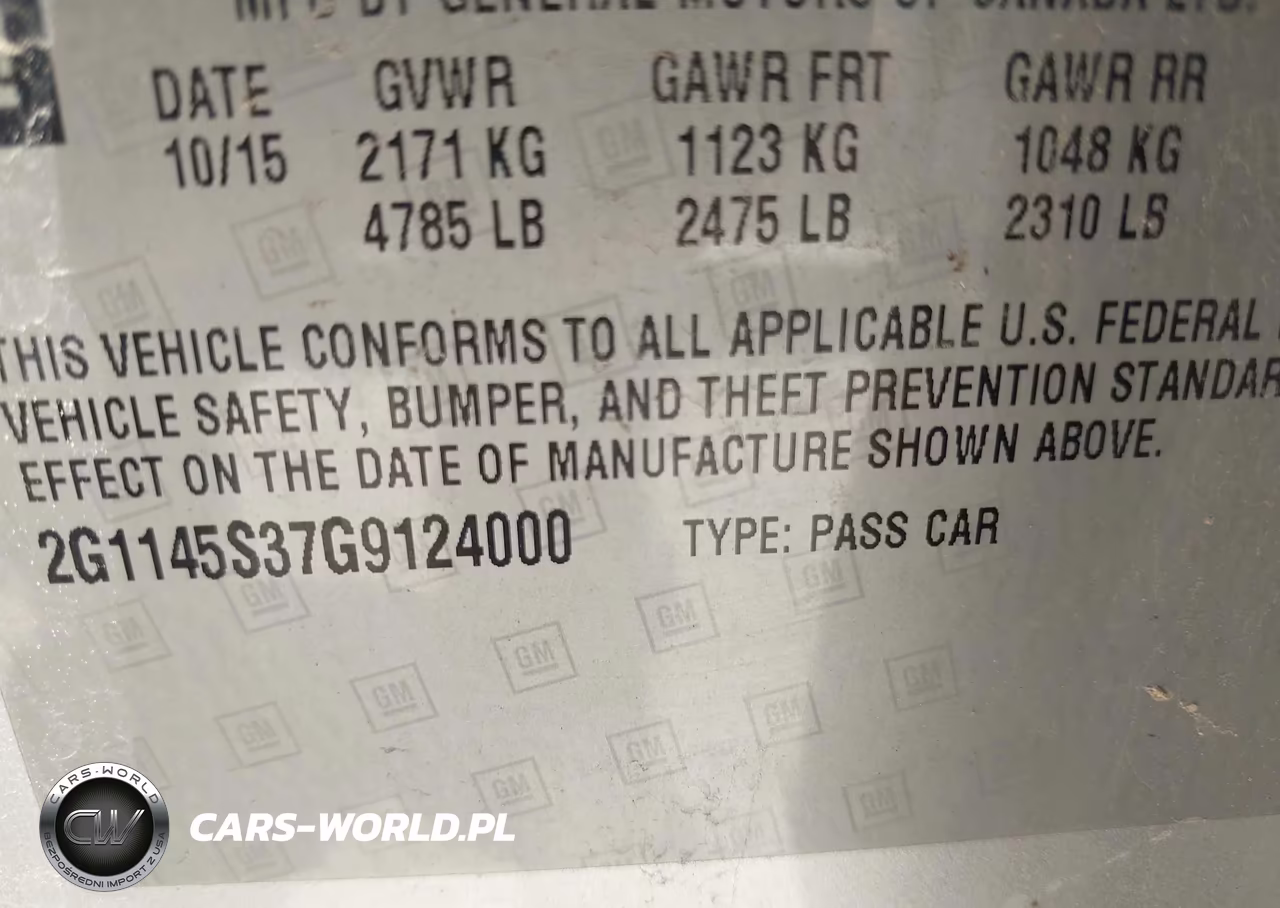 2016 Chevrolet Impala 2Lz VIN:2G1145S37G9124000 - 9