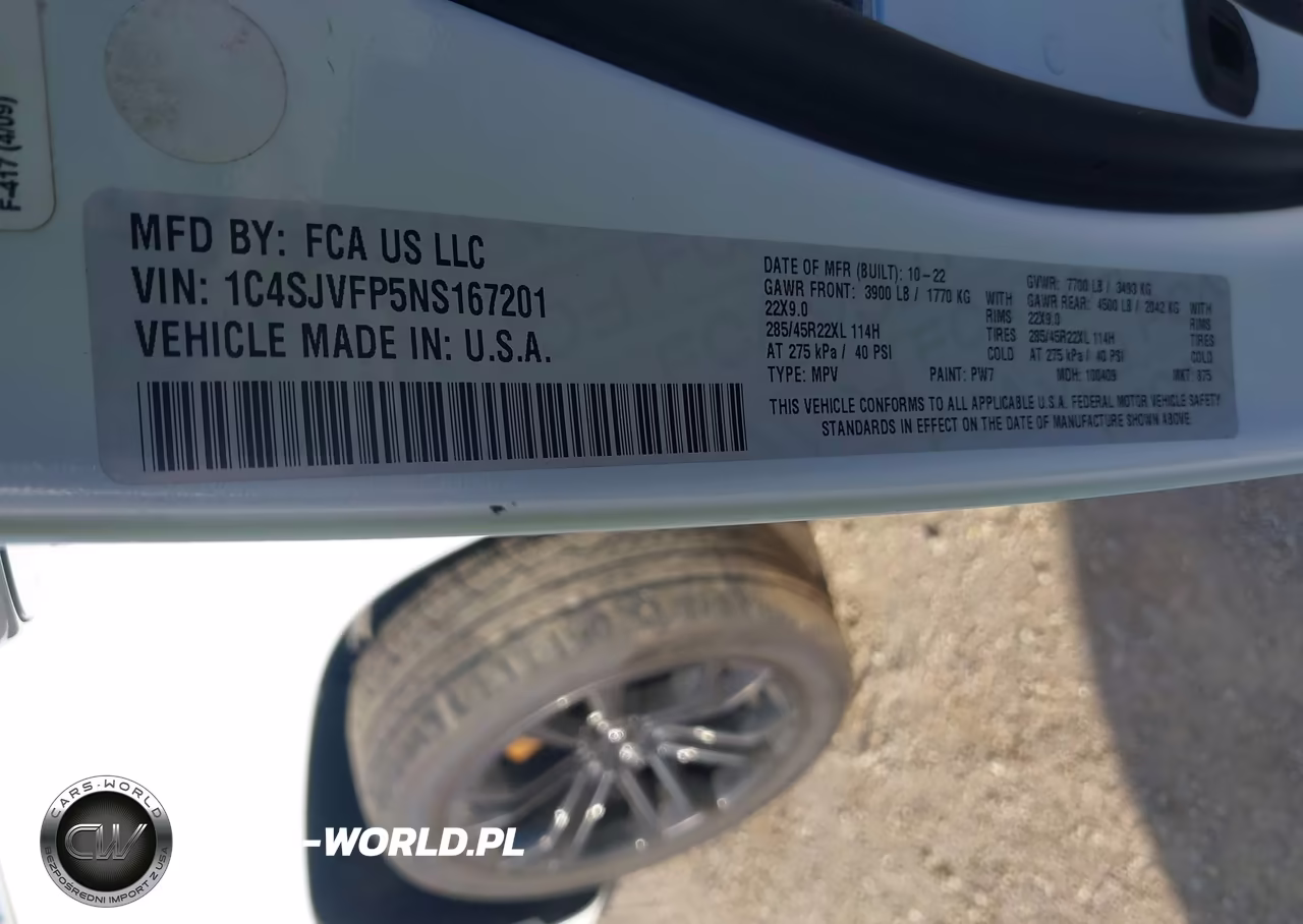 2022 Jeep Grand Wagoneer Series Ii 4X4 VIN:1C4SJVFP5NS167201 - 9