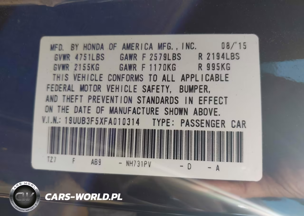 2015 Acura Tlx V6 Tech VIN:19UUB3F5XFA010314 - 9