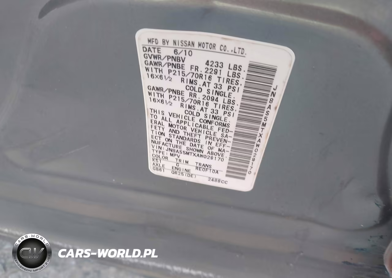 2010 Nissan Rogue S VIN:JN8AS5MTXAW029170 - 9