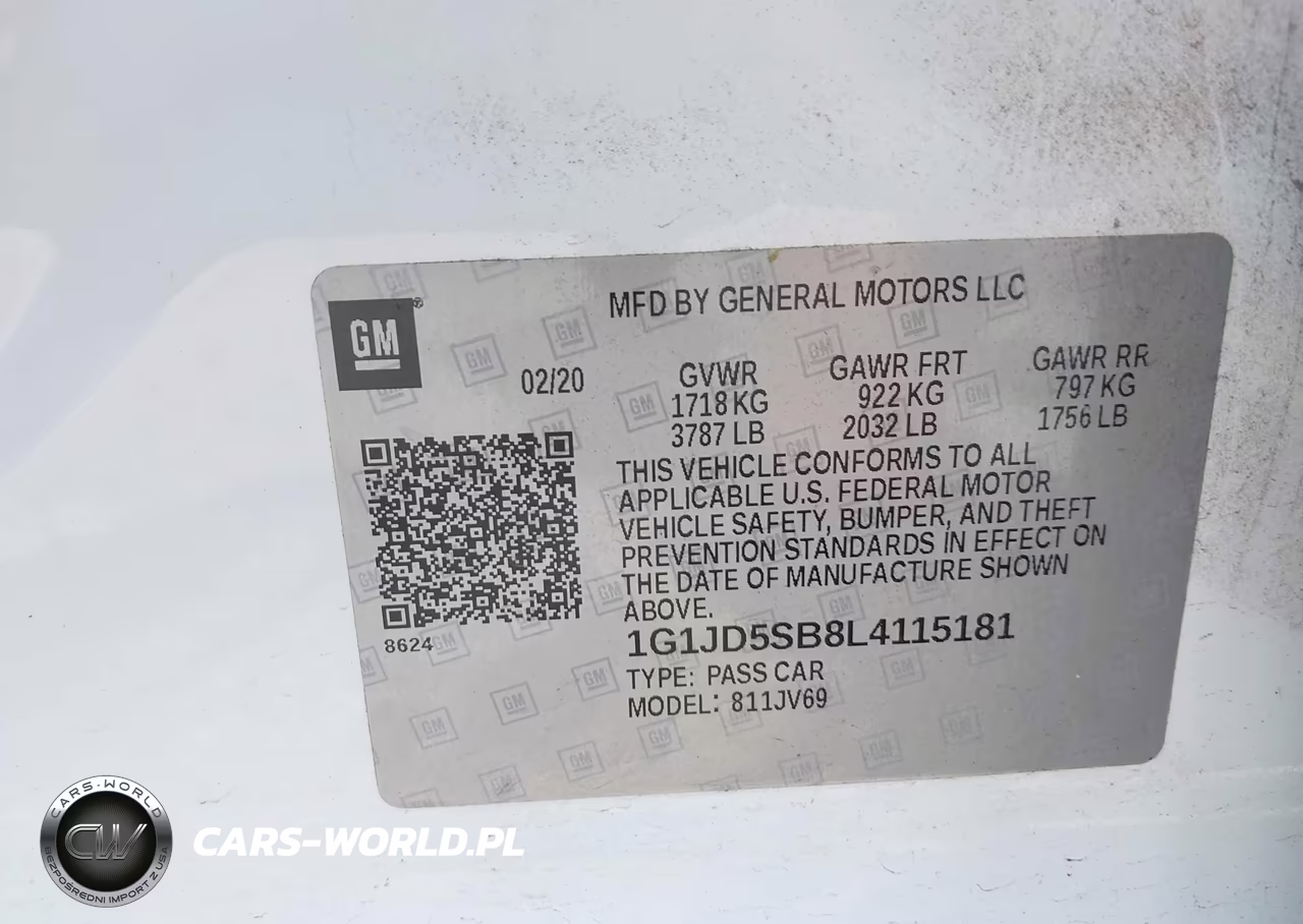 2020 Chevrolet Sonic Fwd Lt VIN:1G1JD5SB8L4115181 - 9