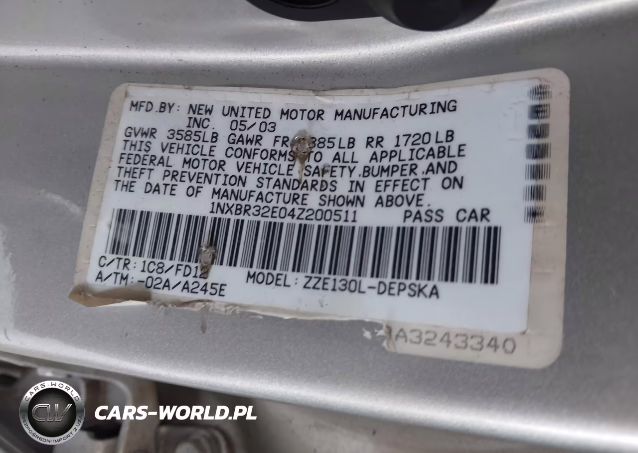 2004 Toyota Corolla S VIN:1NXBR32E04Z200511 - 9