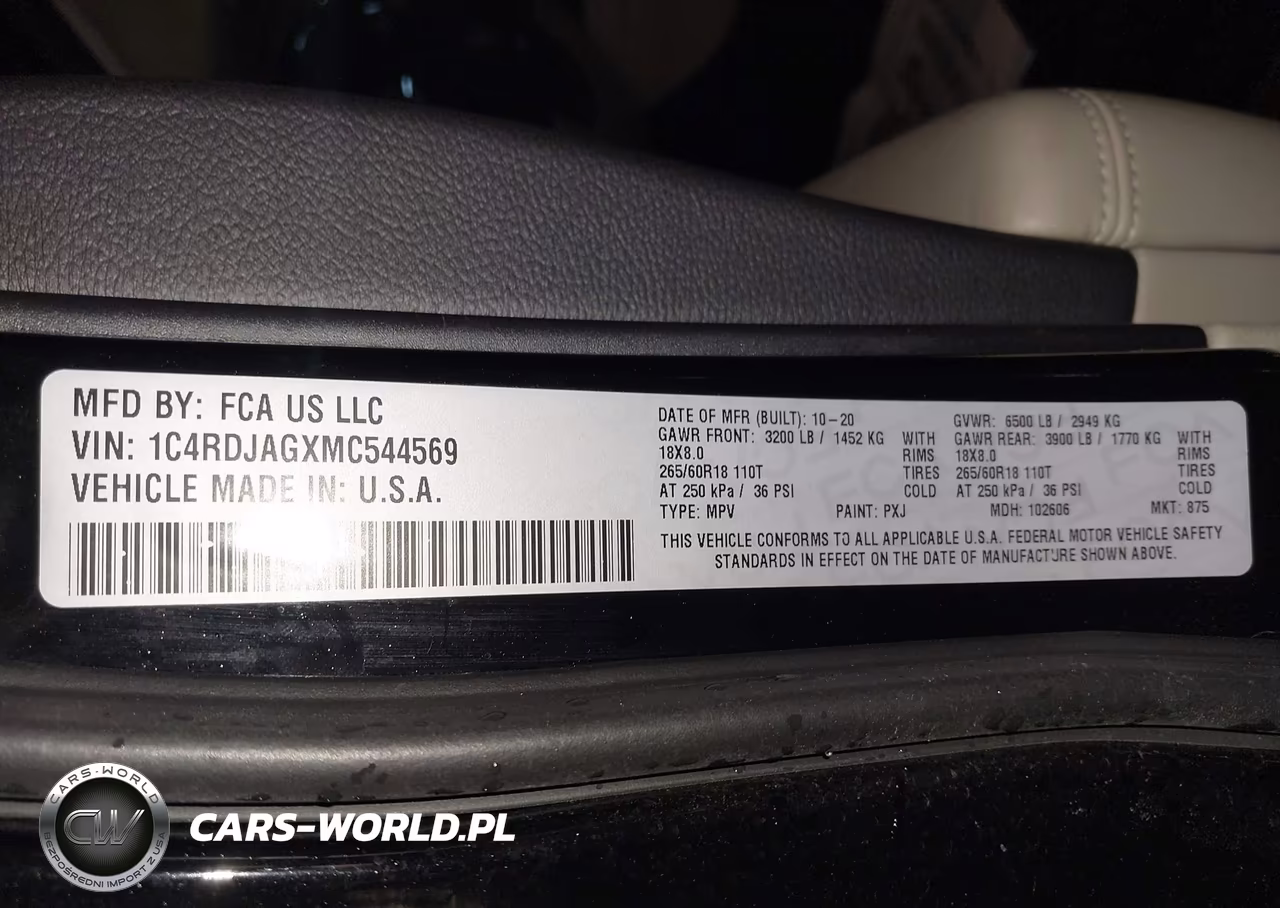 2021 Dodge Durango Sxt Plus Awd VIN:1C4RDJAGXMC544569 - 9