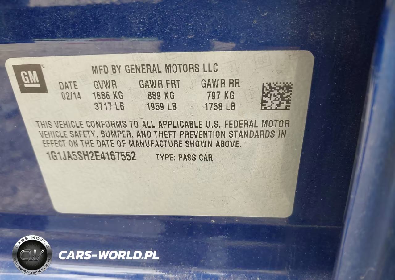 2014 Chevrolet Sonic Ls Auto VIN:1G1JA5SH2E4167552 - 9