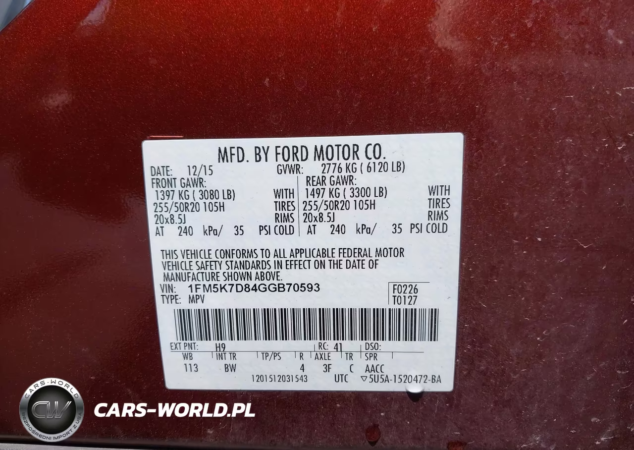 2016 Ford Explorer Xlt VIN:1FM5K7D84GGB70593 - 9