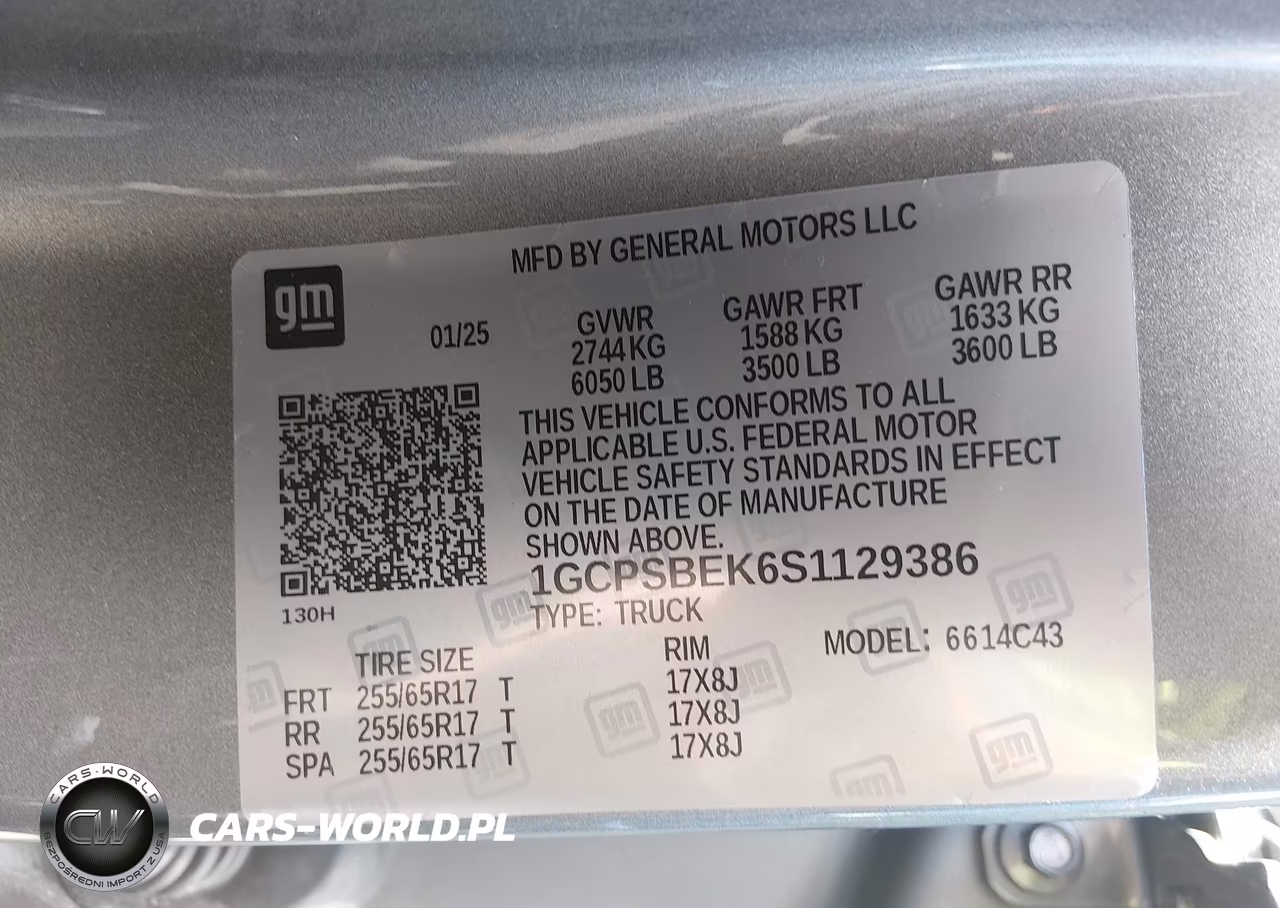 2025 Chevrolet Colorado 2Wd Wt VIN:1GCPSBEK6S1129386 - 9