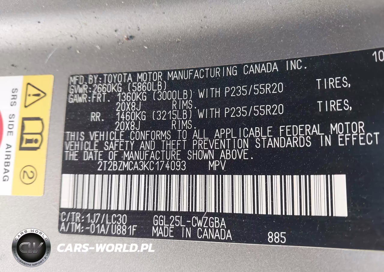2019 Lexus Rx 350 F Sport VIN:2T2BZMCA3KC174093 - 9