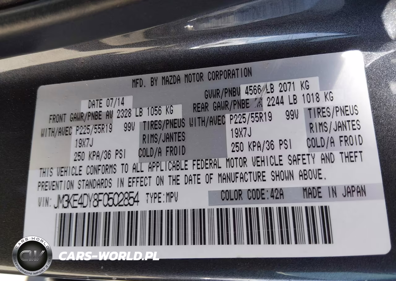 2015 Mazda Cx-5 Grand Touring VIN:JM3KE4DY8F0502854 - 9
