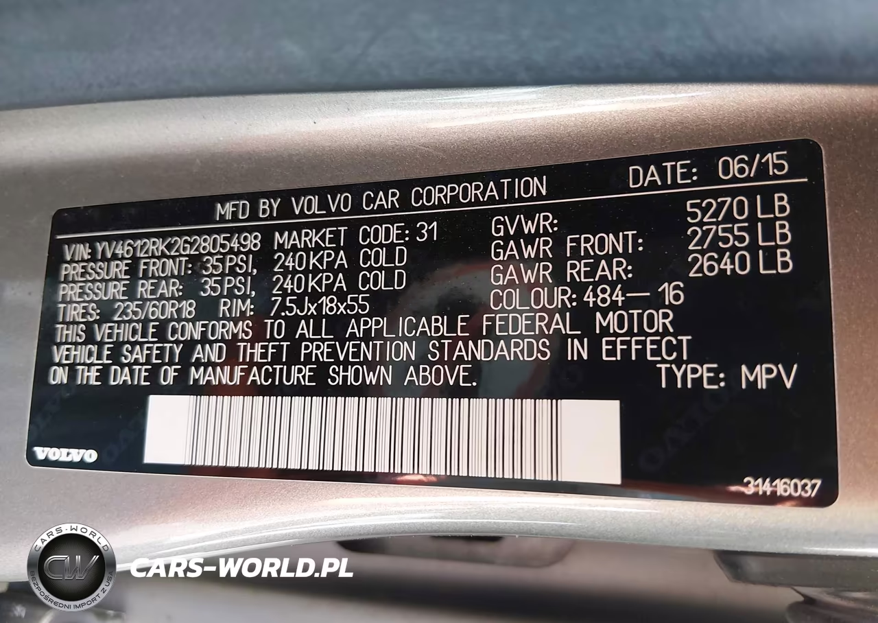 2016 Volvo Xc60 T5 Premier VIN:YV4612RK2G2805498 - 9