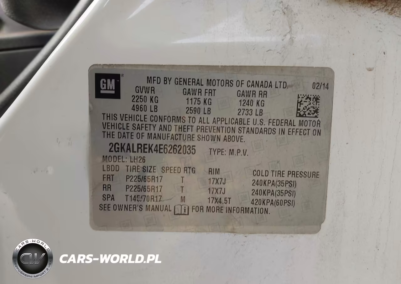 2014 GMC Terrain Sle-2 VIN:2GKALREK4E6262035 - 9