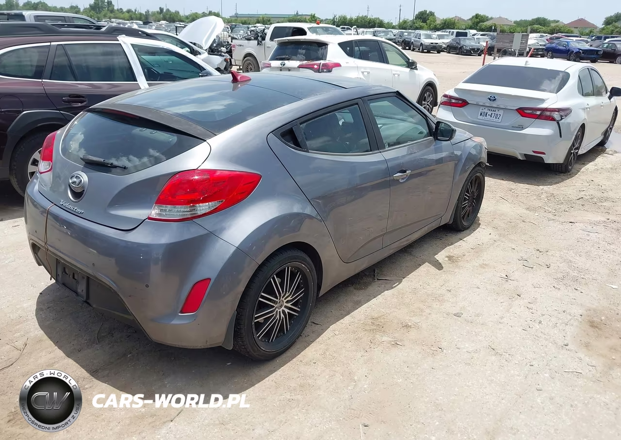 2013 Hyundai Veloster Base W-Black VIN:KMHTC6AD3DU146699 - 4