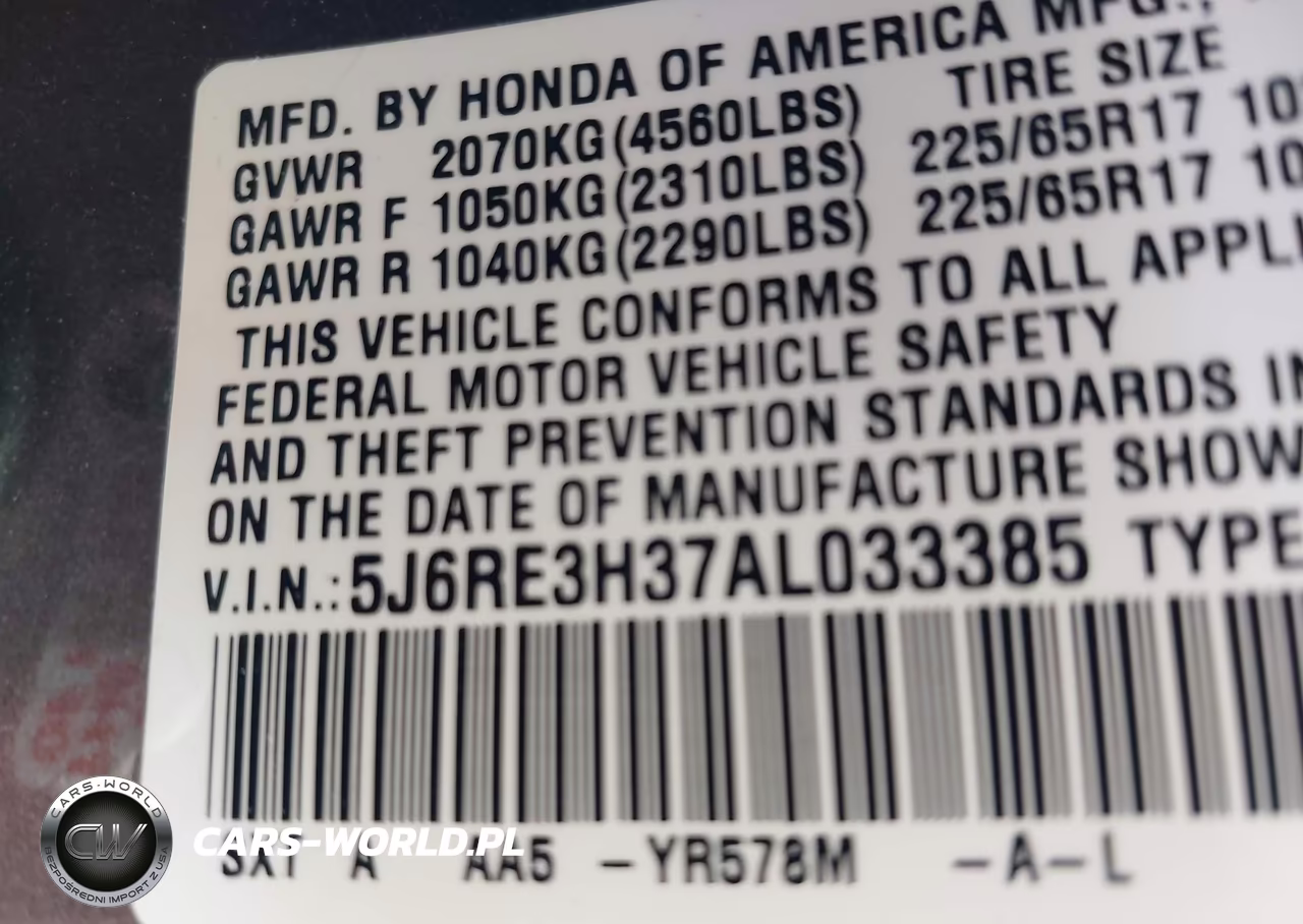 2010 Honda Cr-V Lx VIN:5J6RE3H37AL033385 - 9