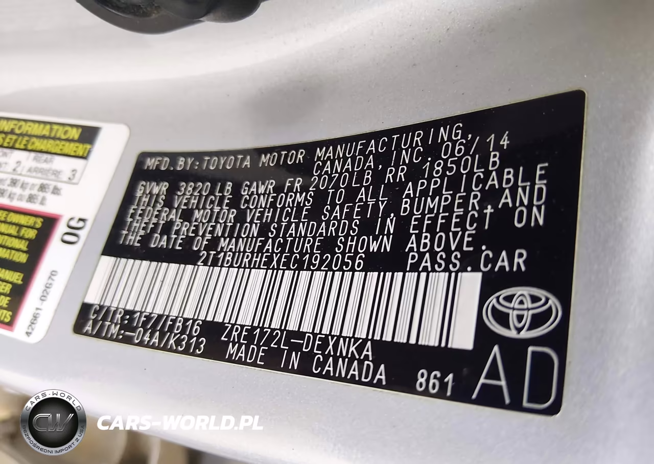 2014 Toyota Corolla Le VIN:2T1BURHEXEC192056 - 9