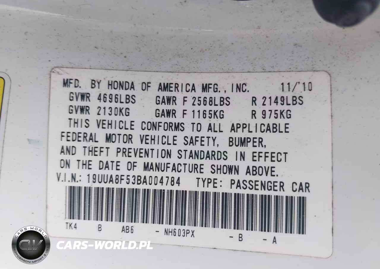 2011 Acura Tl 3.5 VIN:19UUA8F53BA004784 - 9