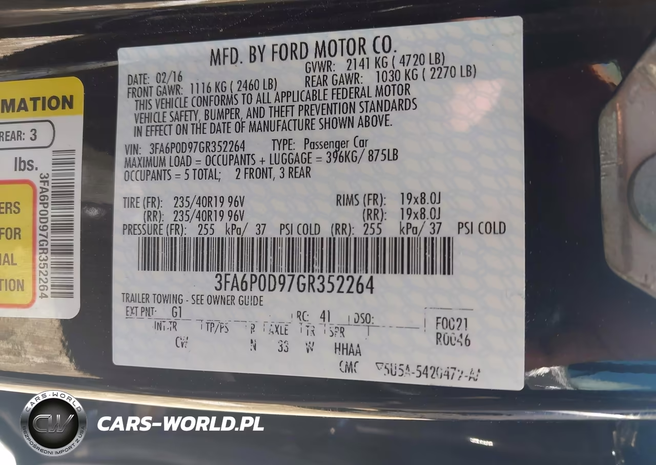 2016 Ford Fusion Titanium VIN:3FA6P0D97GR352264 - 9